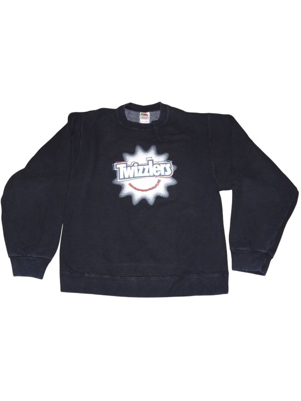 Vintage 2005 Twizzlers Crew Neck Pullover Black Sweatshirt Medium